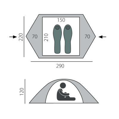 Палатка Btrace Point 2 Plus