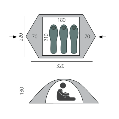 Палатка Btrace Point 3