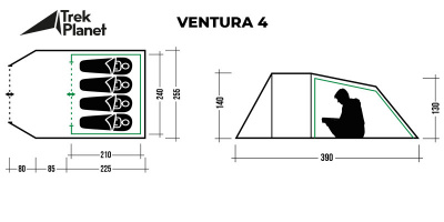 Палатка Trek Planet Ventura 4
